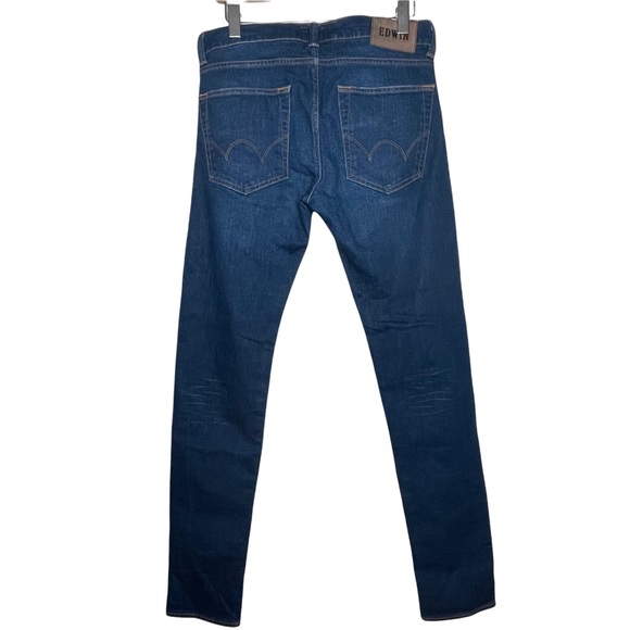 Edwin Men's Slim Tapered Low Crotch Jeans ED-85 Size 30 X 32 Medium Wash - Picture 8 of 13